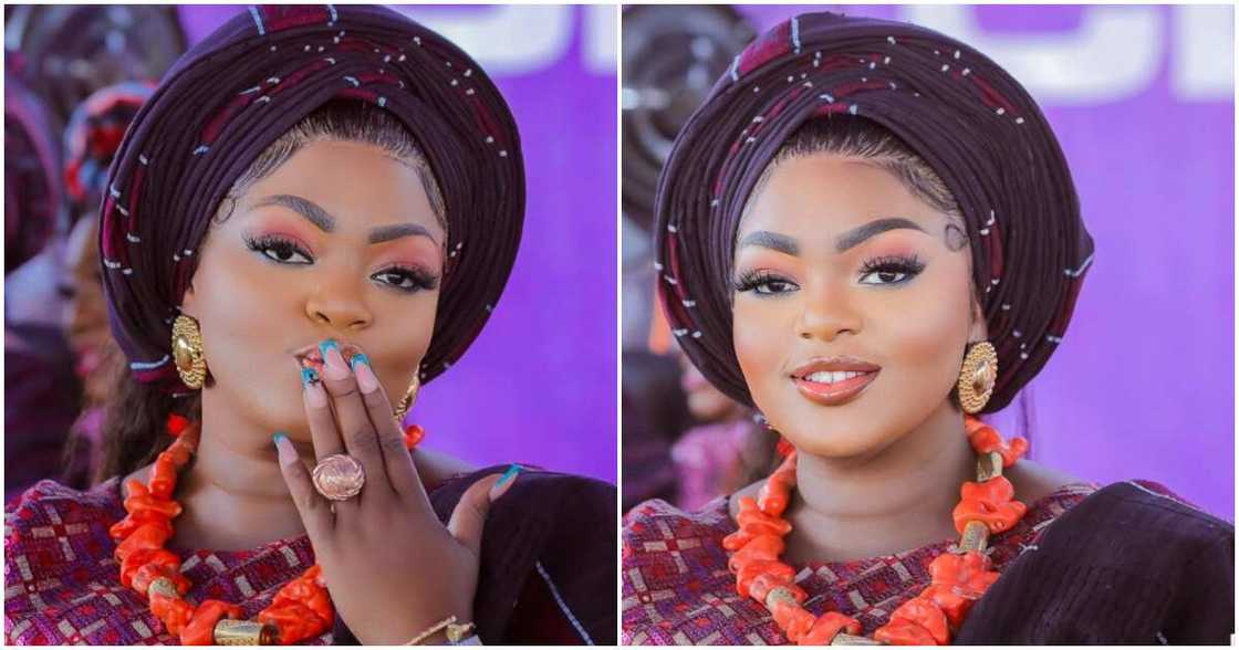 Actress Eniola Badmus unrecognizable in new photos. Actress Eniola Badmus unrecognizable in new photos.