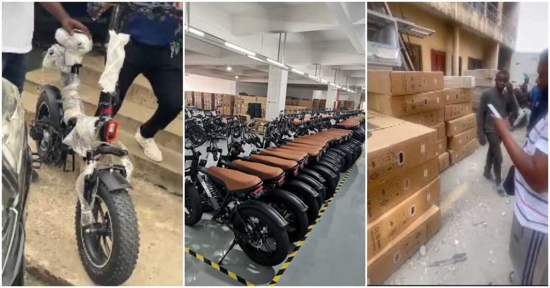 Nigerian man, electric bikes Nigerian man, electric bikes