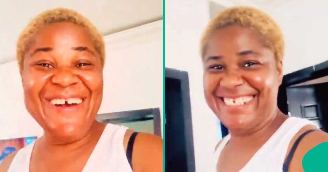 Woman returns to Nigeria from Georgia with her children.
