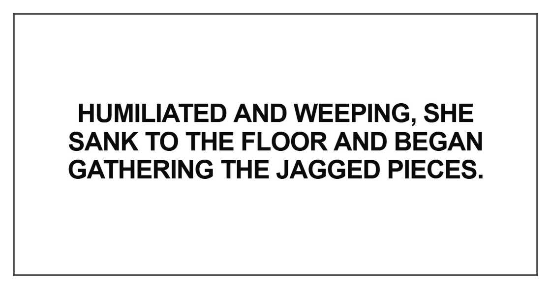 Humiliated and weeping Humiliated and weeping