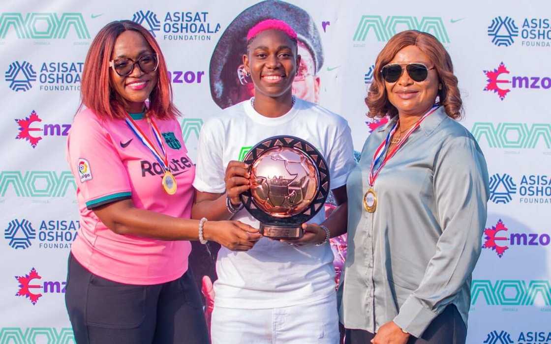 Emzor Hosts Asisat Oshoala to Grand Homecoming, Supports Football Tournament for Girls