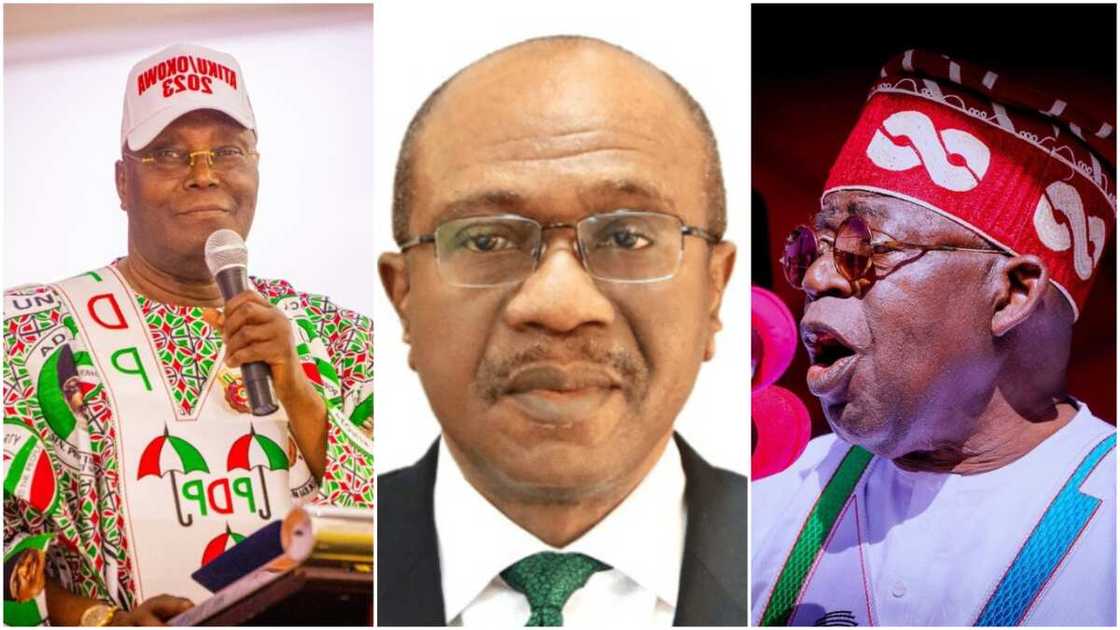 Godwin Emefiele/Bola Tinubu/PDP/APC/Atiku Abubakar/CBN/2023 Election