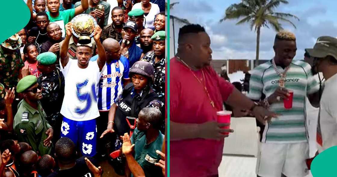 Video of Victor Osimhen partying with Cubana Chiefpriest Video of Victor Osimhen partying with Cubana Chiefpriest
