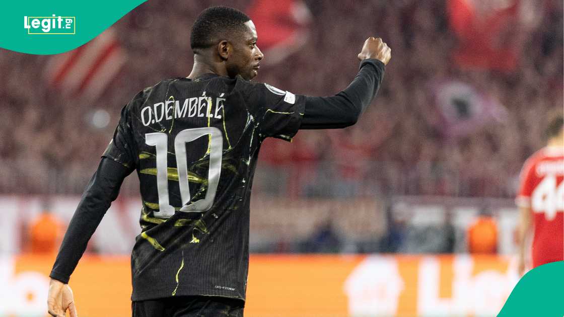Ousmane Dembele, Paris Saint-Germain, UEFA Champions League, Budapest, Hungary.