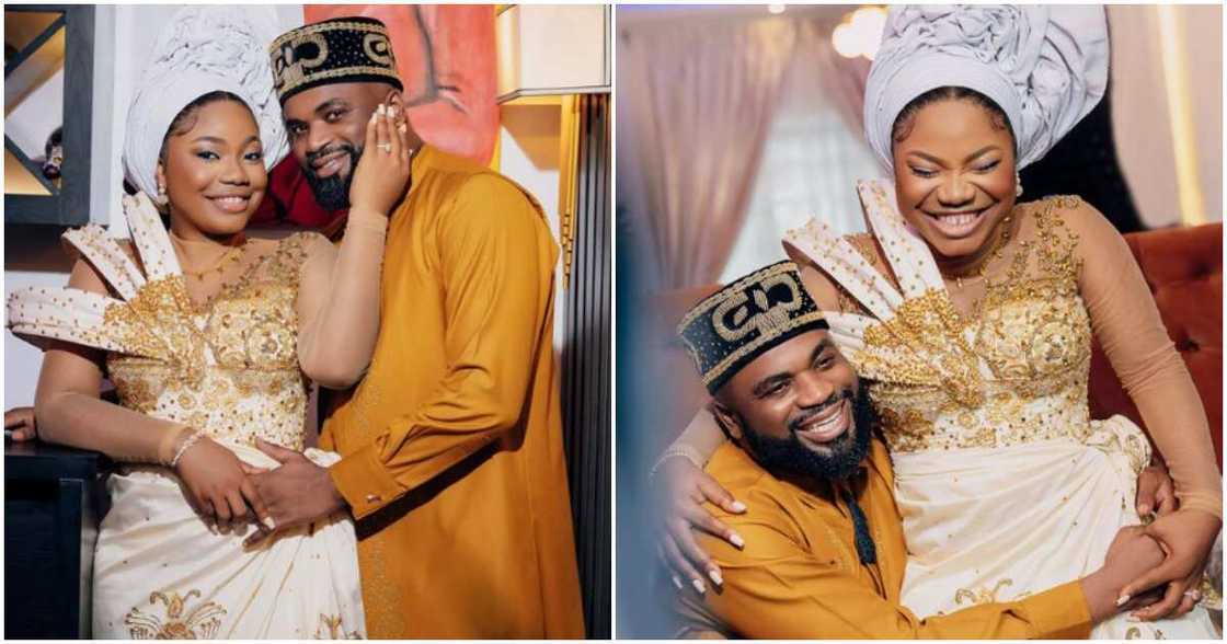 Mercy Chinwo and Blessed Uzochikwa's wedding introduction photos.