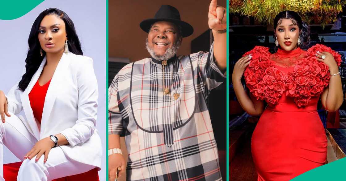 Judy Austin, May Edochie celebrate Pete Edochie. Judy Austin, May Edochie celebrate Pete Edochie.