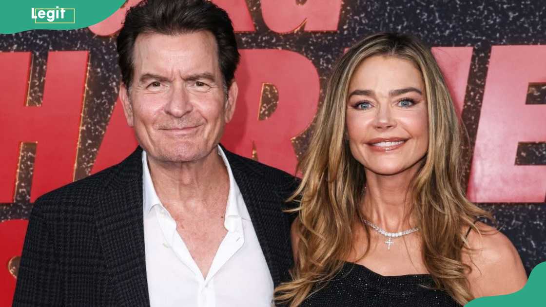 Charlie Sheen and Denise Richards attend an entertainment event