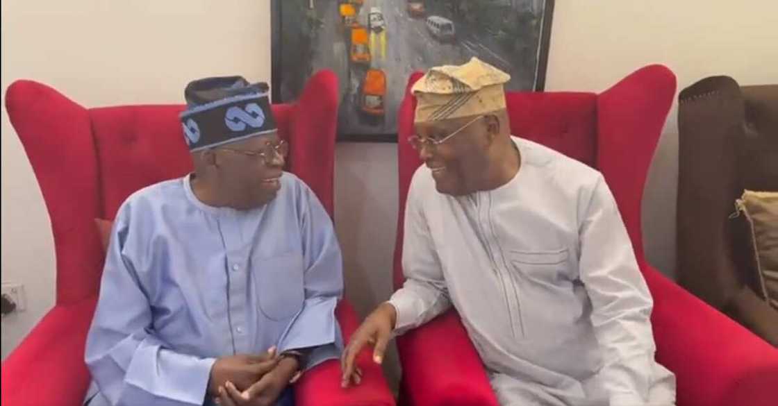 Tinubu ya gana da Atiku Tinubu ya gana da Atiku