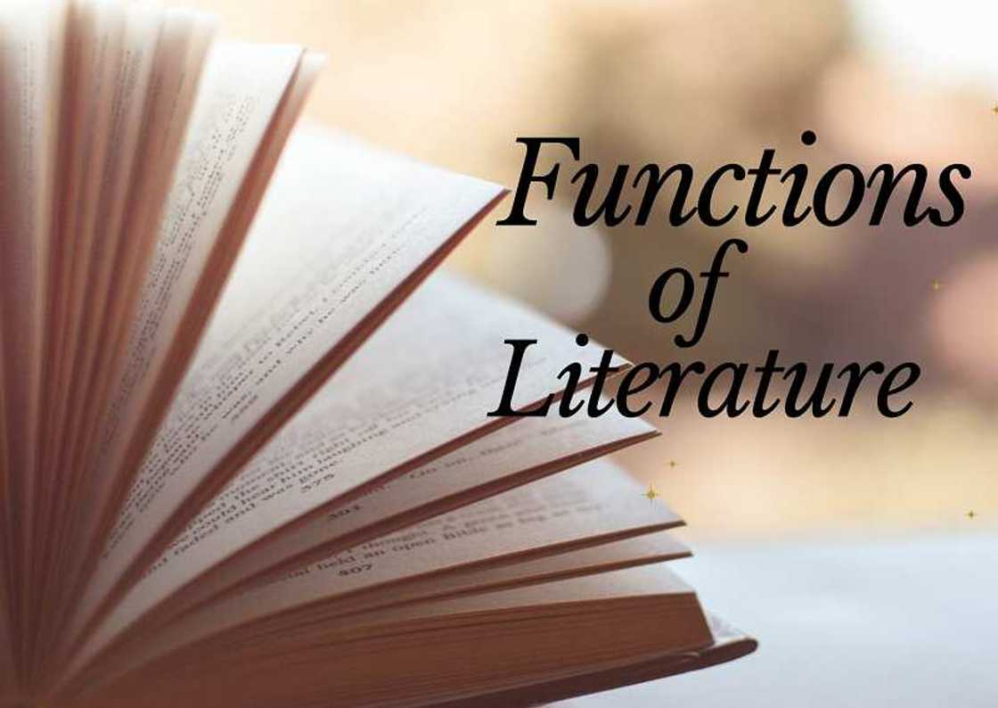 Functions of literature Functions of literature