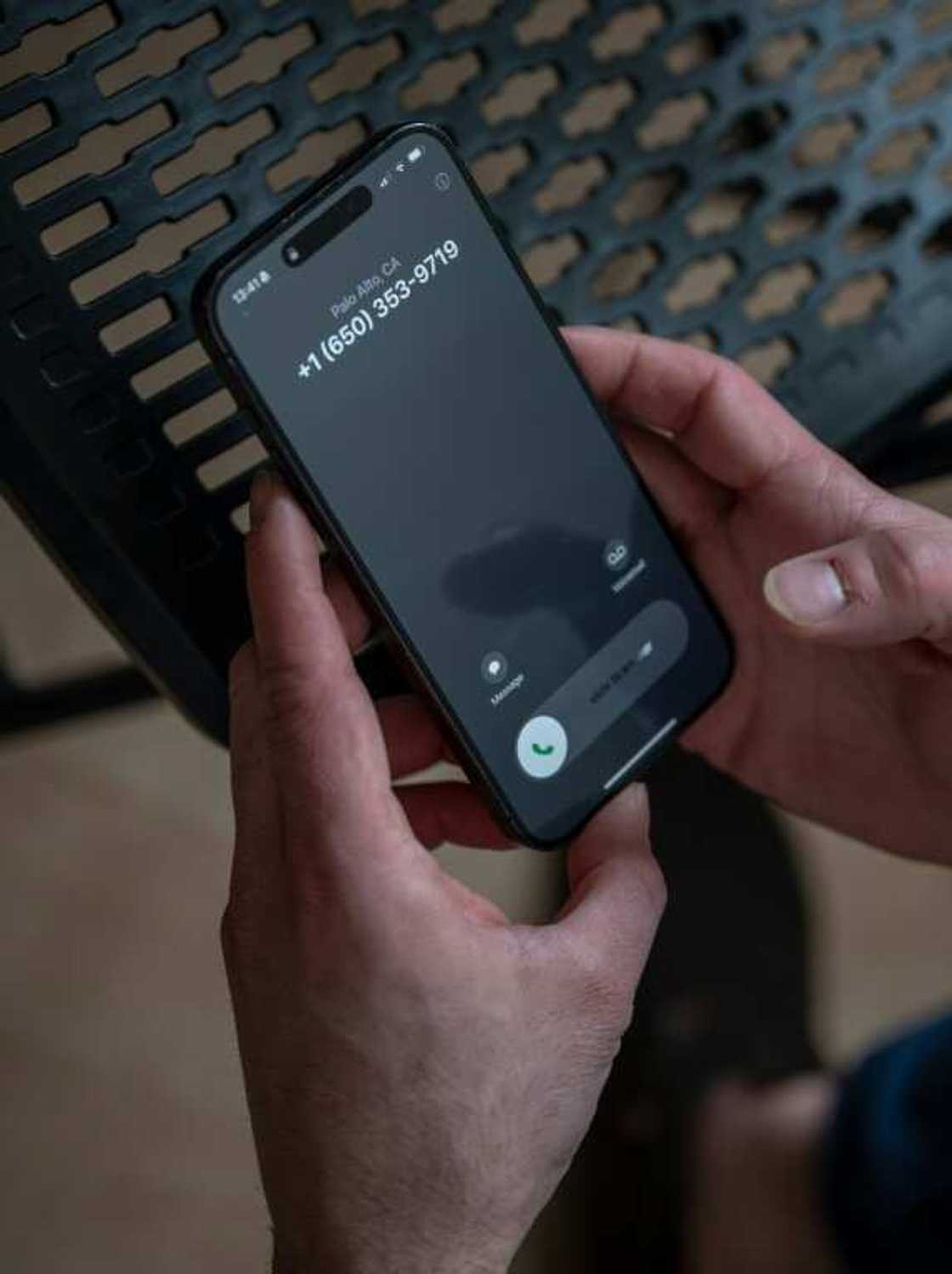 Peter Dixon's operations manager, Austin Madden, demonstrates the Civox technology being used to place human-sounding, interactive phone calls to voters