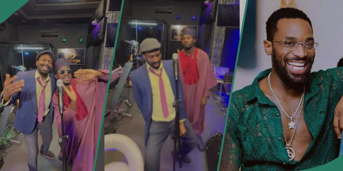 Nasboi in video with D'banj Nasboi in video with D'banj