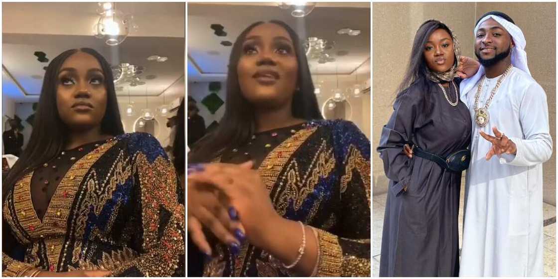 Chioma Gives Funny Look As Davido’s Cousin Speaks at Her Birthday, Says They Should Remember Friendship, Son