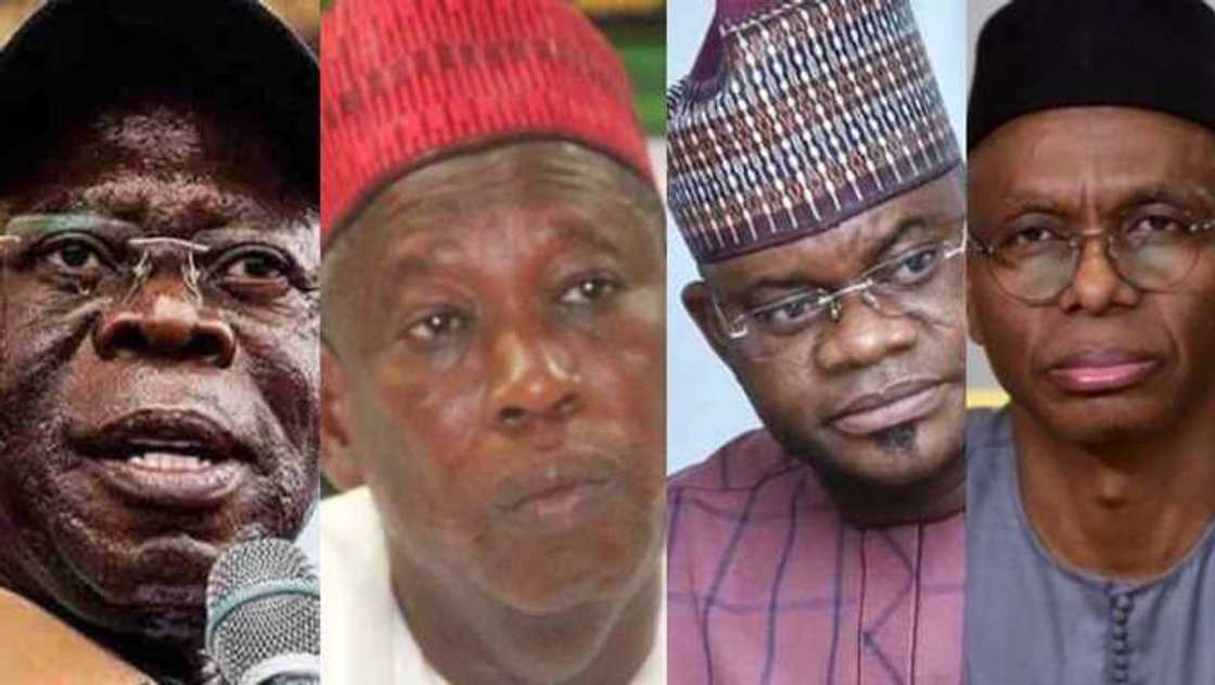 Da duminsa: Ganduje, Yahaya Bello, da Oshiomole na cikin mutanen da Amurka ta haramtawa shiga kasarta Da duminsa: Ganduje, Yahaya Bello, da Oshiomole na cikin mutanen da Amurka ta haramtawa shiga kasarta