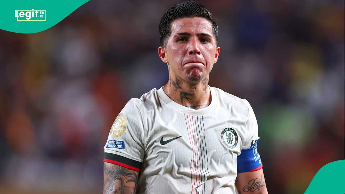 Enzo Fernandez, Chelsea, ES Tunis, 2025 FIFA Club World Cup, USA. Enzo Fernandez, Chelsea, ES Tunis, 2025 FIFA Club World Cup, USA.