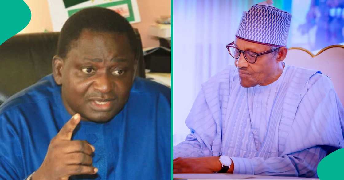 Femi Adesina da Buhari. Femi Adesina da Buhari.