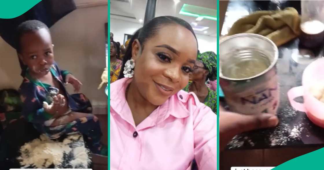 Mother cries out as little son wastes milk Mother cries out as little son wastes milk