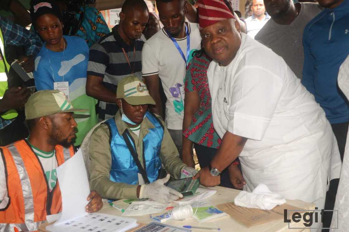Ademola Adeleke/Osun Governorship Election/INEC Declares Winner Ademola Adeleke/Osun Governorship Election/INEC Declares Winner