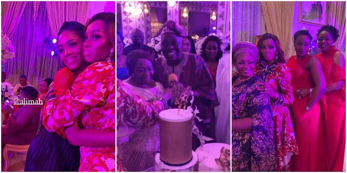 Billionaire Razaq Okoya's first wife clocks 77, see photos from colourful birthday party