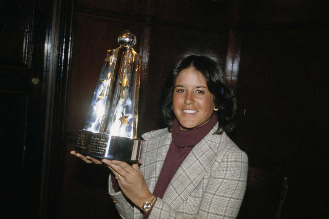 Nancy Lopez at a luncheon in New York. Nancy Lopez at a luncheon in New York.