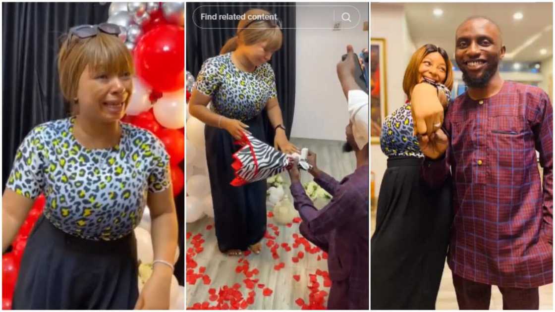 Wedding proposal/Lady got wedding ring. Wedding proposal/Lady got wedding ring.