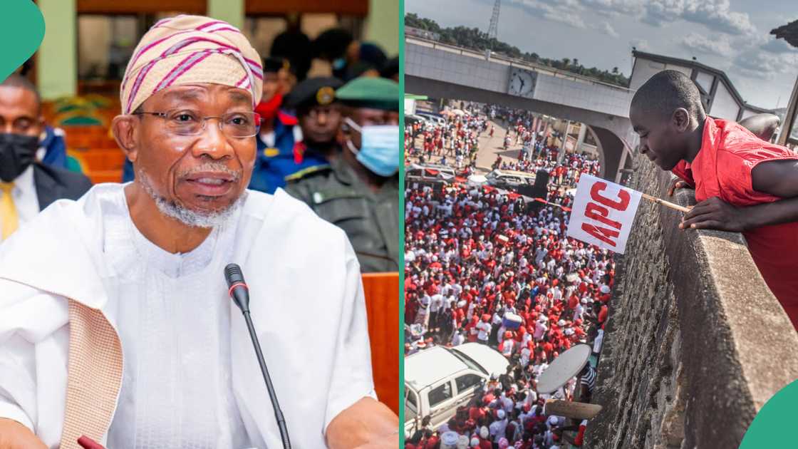 The APC in Osun state announces the expulsion of the former governor Rauf Aregbesola from the party.