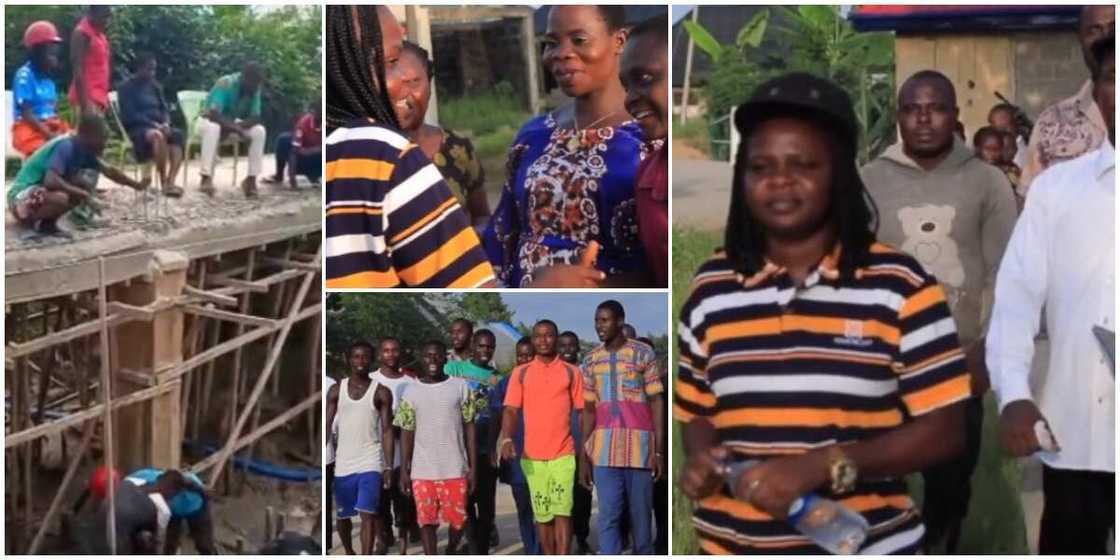 Cute Moment Villagers Met Bayelsa Councilor who Used Her Car Allowance Money to Build Bridge Warm Hearts Cute Moment Villagers Met Bayelsa Councilor who Used Her Car Allowance Money to Build Bridge Warm Hearts