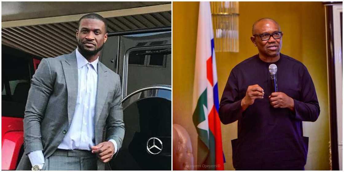 Peter Okoye and Peter Obi Peter Okoye and Peter Obi