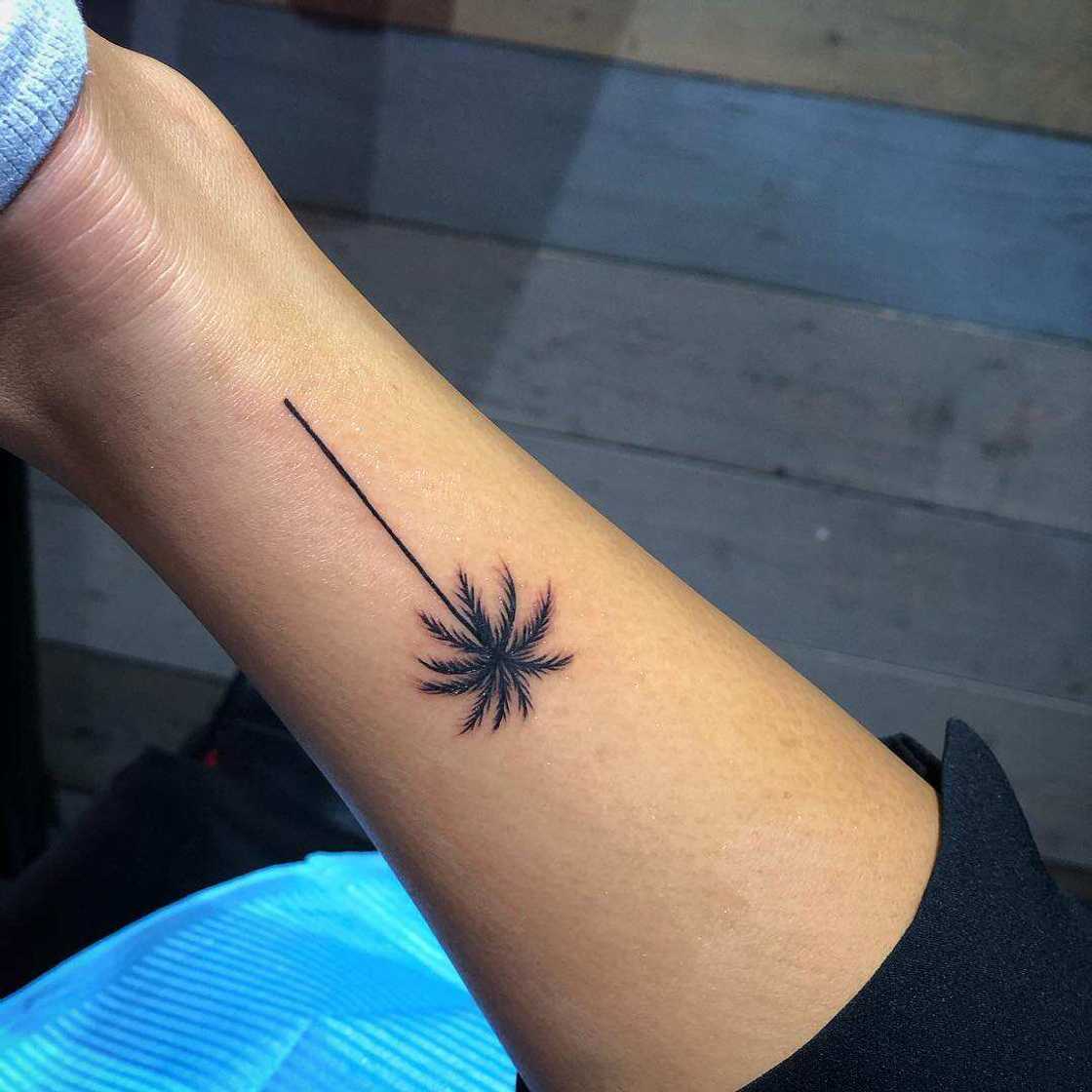 palm tree tattoo