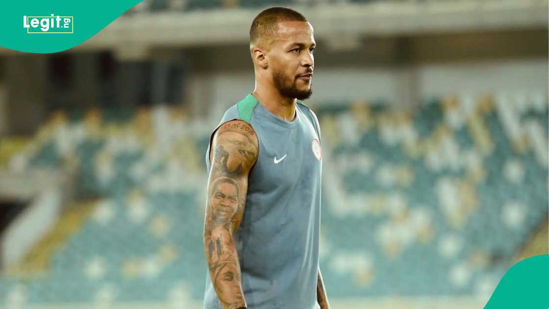 William Troost-Ekong, Super Eagles, Godswill Akpabio International Stadium, Uyo Akwa-Ibom, Nigeria, World Cup qualifier. William Troost-Ekong, Super Eagles, Godswill Akpabio International Stadium, Uyo Akwa-Ibom, Nigeria, World Cup qualifier.