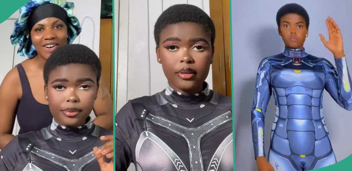 Jadro Lita, Nigerian lady who behaves like an AI robot. Jadro Lita, Nigerian lady who behaves like an AI robot.