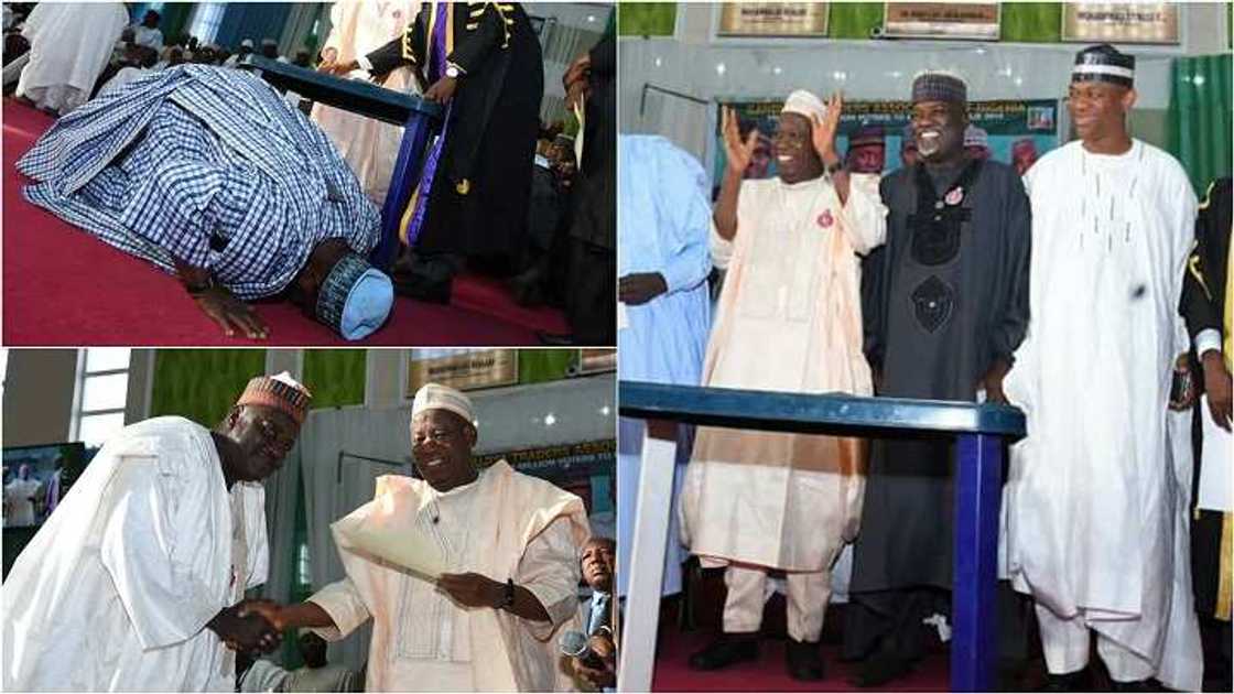 Siyasar Kano; Ganduje ya rantsar da sababbin kwamishinoni guda 4 Siyasar Kano; Ganduje ya rantsar da sababbin kwamishinoni guda 4