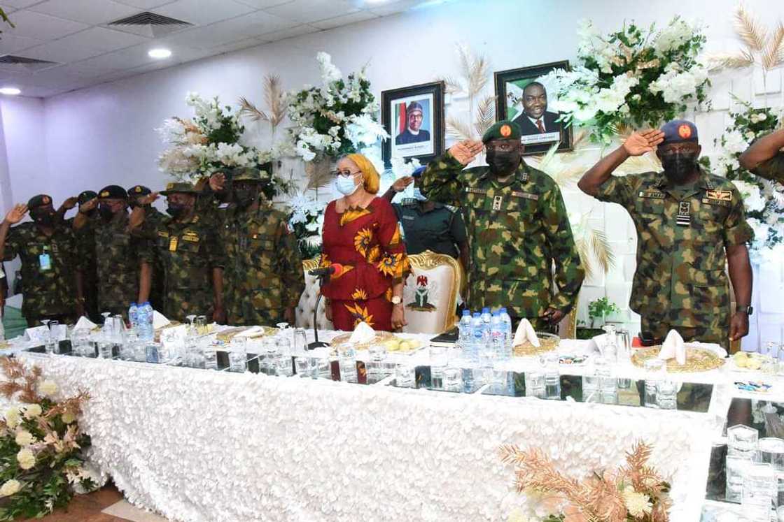 Governor Ugwuanyi pledges maximum support for new Service Chiefs Governor Ugwuanyi pledges maximum support for new Service Chiefs