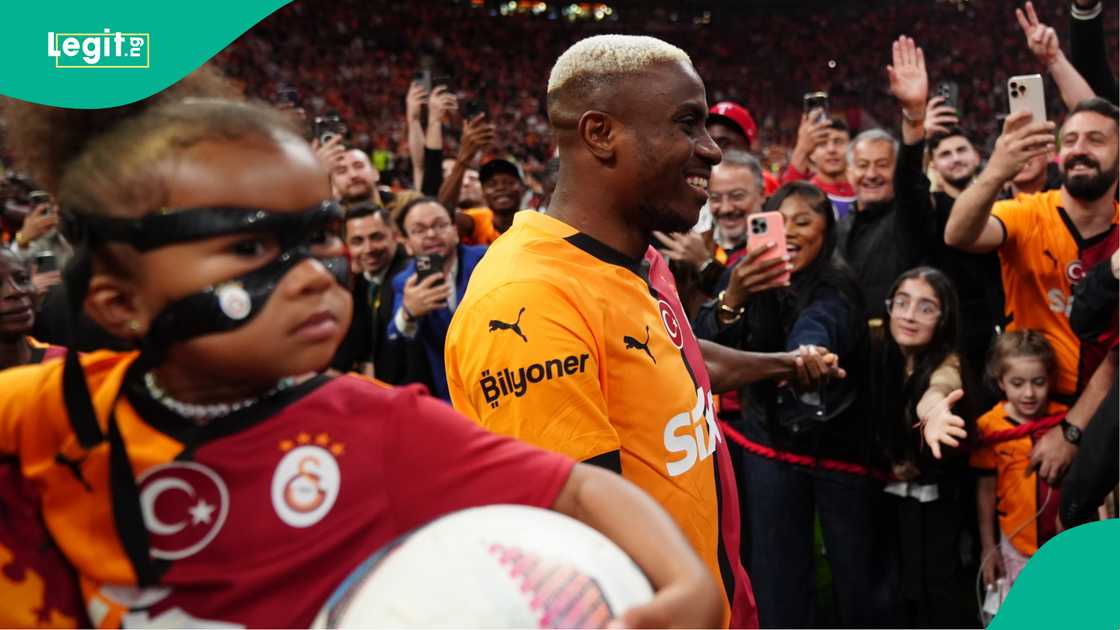 Victor Osimhen, Galatasaray, Istanbul Basaksehir, Rams Park, Istanbul, Turkiye, Super Lig. Victor Osimhen, Galatasaray, Istanbul Basaksehir, Rams Park, Istanbul, Turkiye, Super Lig.