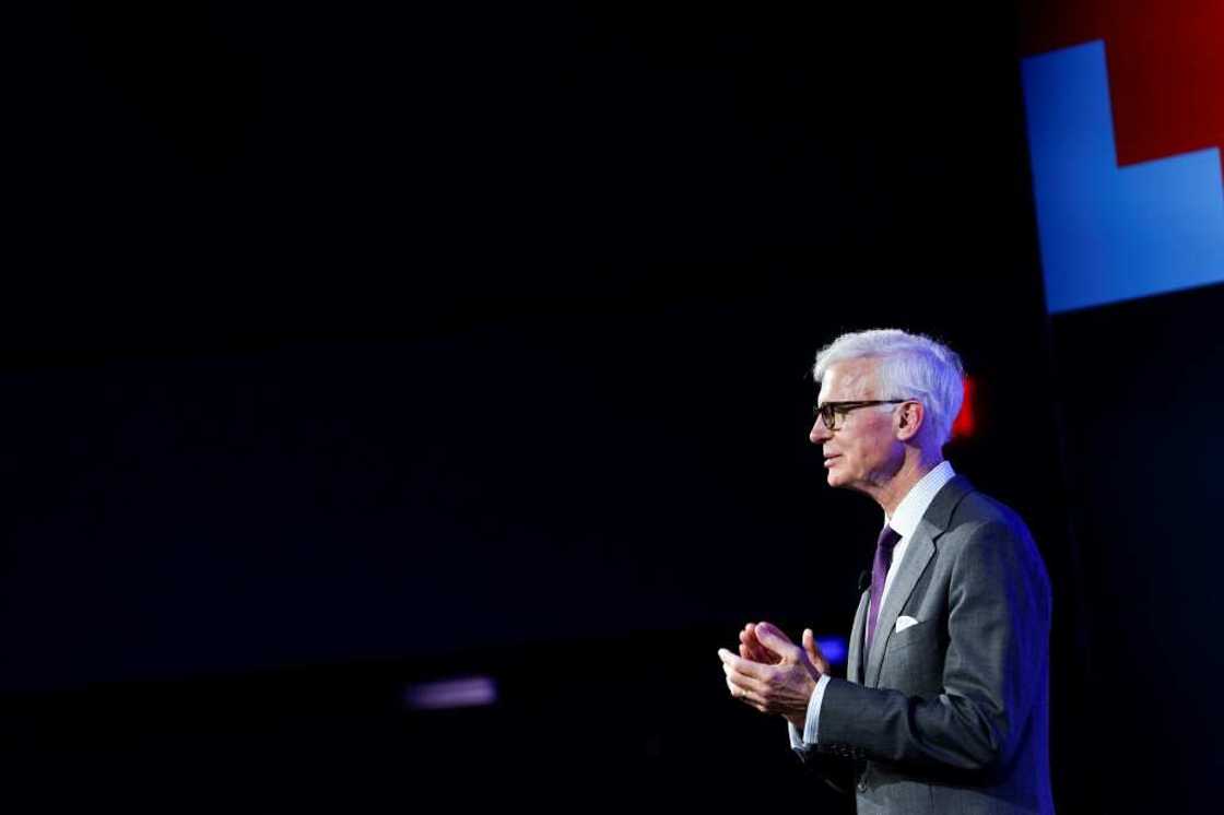 Washington Post publisher Fred Ryan speaks at a conferenece in Washington in November 2022