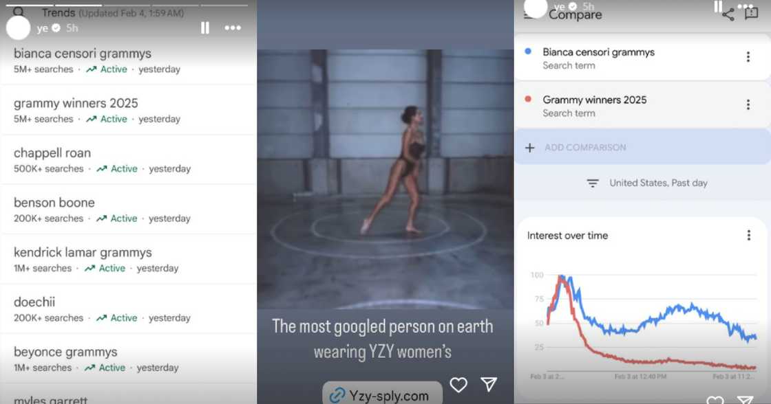 Kanye West boasts of Bianca Censori being The “Most Googled person on the planet” Kanye West boasts of Bianca Censori being The “Most Googled person on the planet”