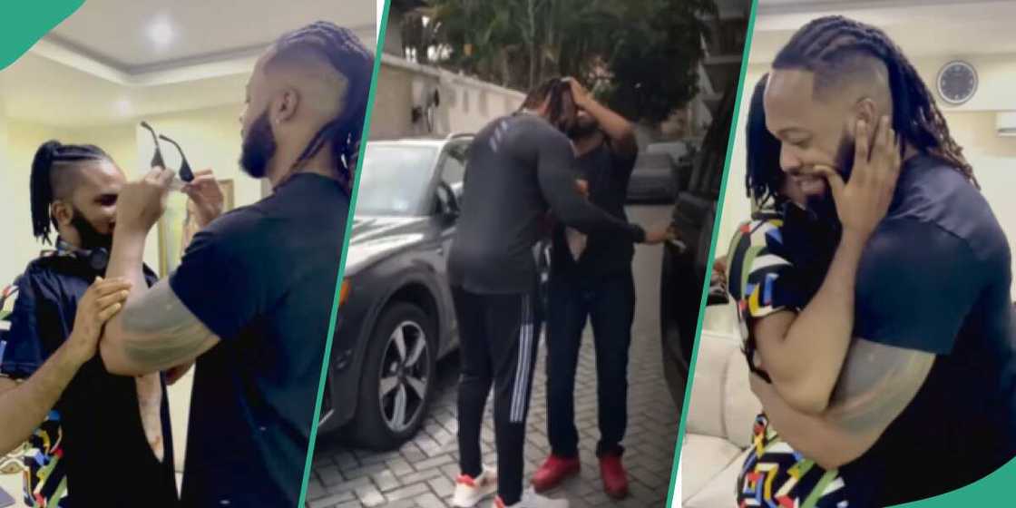 Video of Flavour and his visually-impaired son Video of Flavour and his visually-impaired son