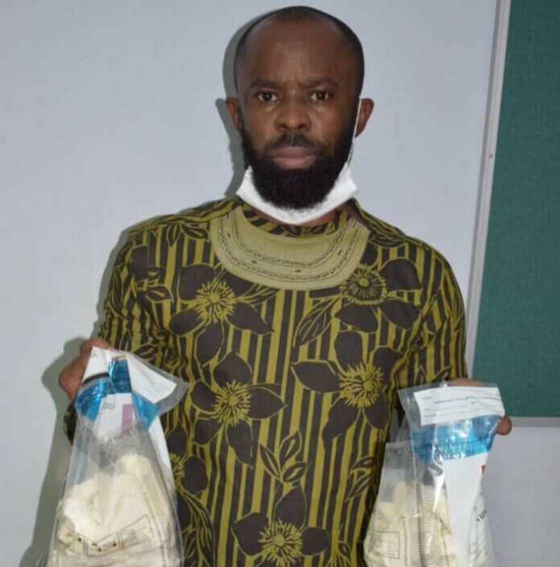 Adendu Kingsley has been caught with banned substances by NDLEA. Photo: PR News Adendu Kingsley has been caught with banned substances by NDLEA. Photo: PR News