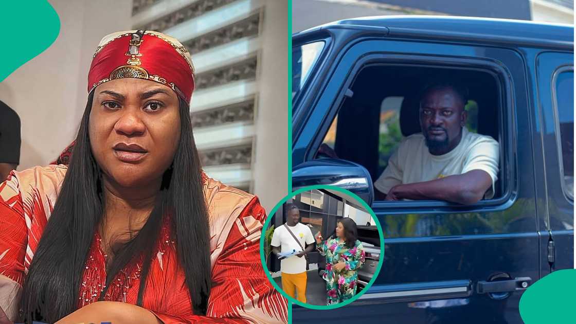 Nkechi Blessing shares moment she gifted her director a G-Wagon. Nkechi Blessing shares moment she gifted her director a G-Wagon.