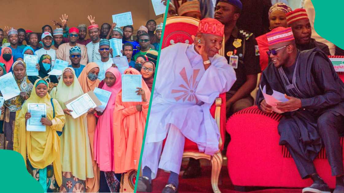 Shugaban karamar hukuma ya yi magana da ya dauki nauyin karatun dalibai 1100 a Kano Shugaban karamar hukuma ya yi magana da ya dauki nauyin karatun dalibai 1100 a Kano