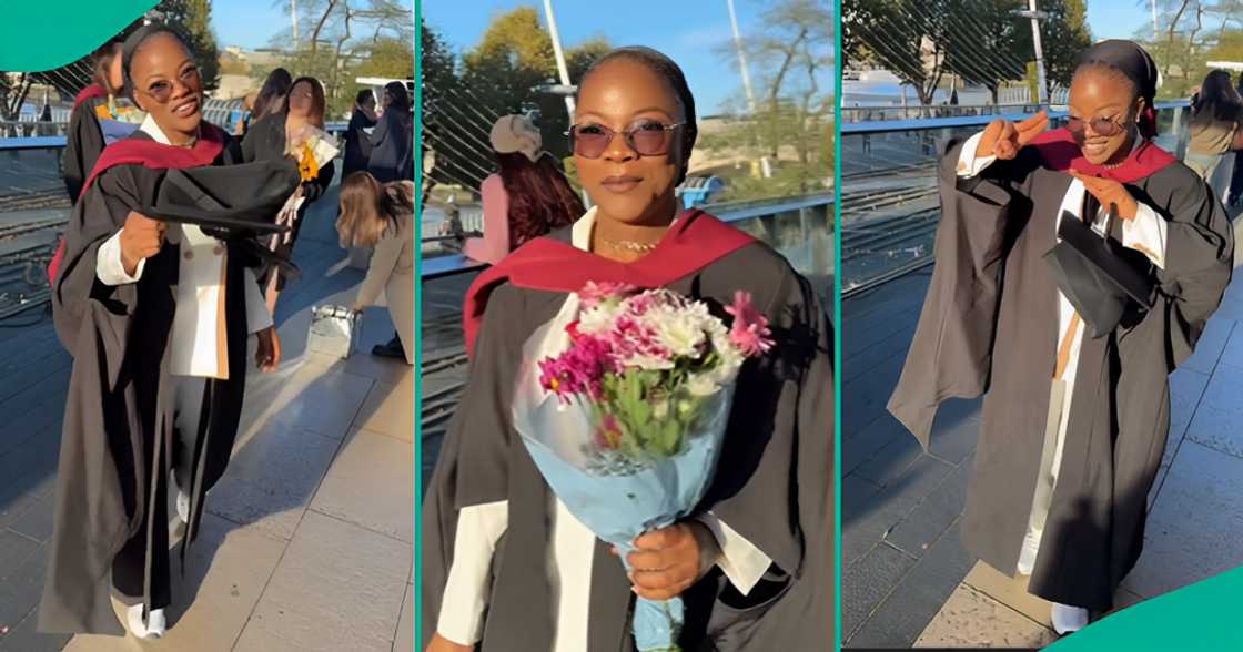 Nigerian lady graduates from UK University, many react as she dances in viral video