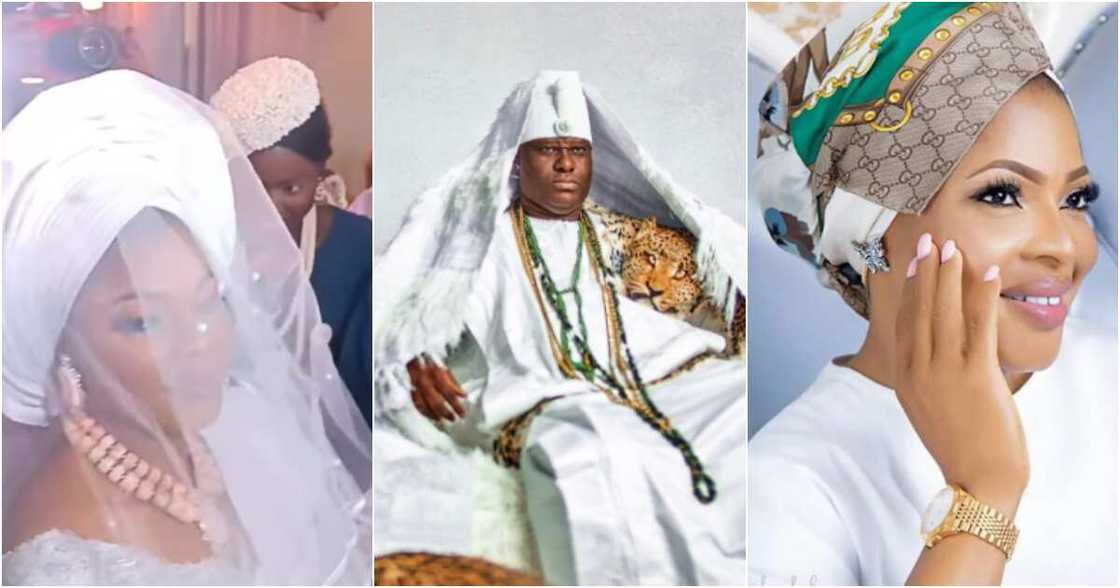 Ooni of Ife and his new bride Ooni of Ife and his new bride