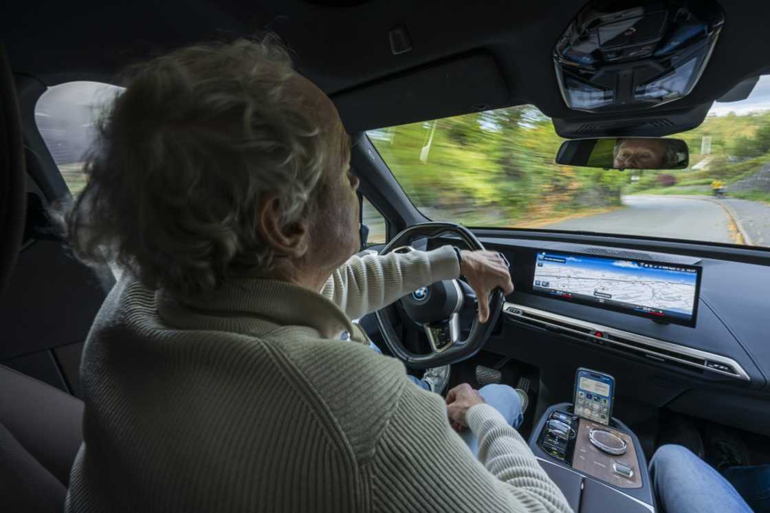 Baard Gundersen at the wheel of his electric BMW iX in Baerum, Oslo Baard Gundersen at the wheel of his electric BMW iX in Baerum, Oslo