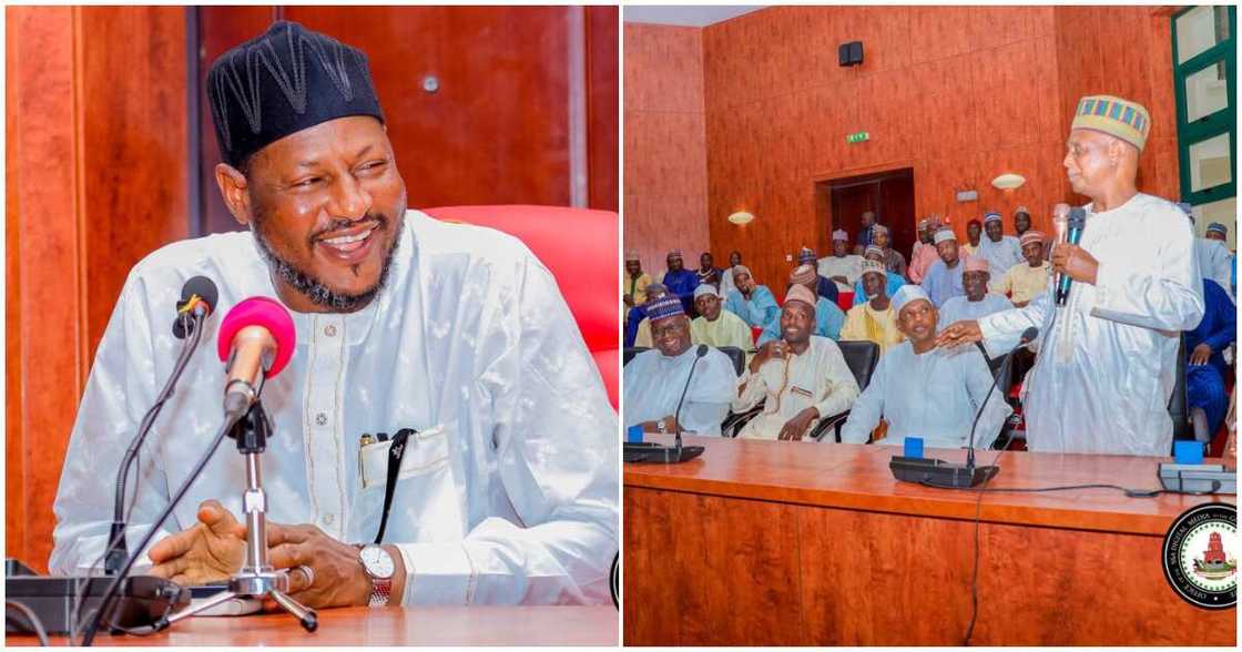 Governor Dikko Umaru Radda receives NNPP decampees/NNPP disbands structure, decamps to APC in Katsina Governor Dikko Umaru Radda receives NNPP decampees/NNPP disbands structure, decamps to APC in Katsina