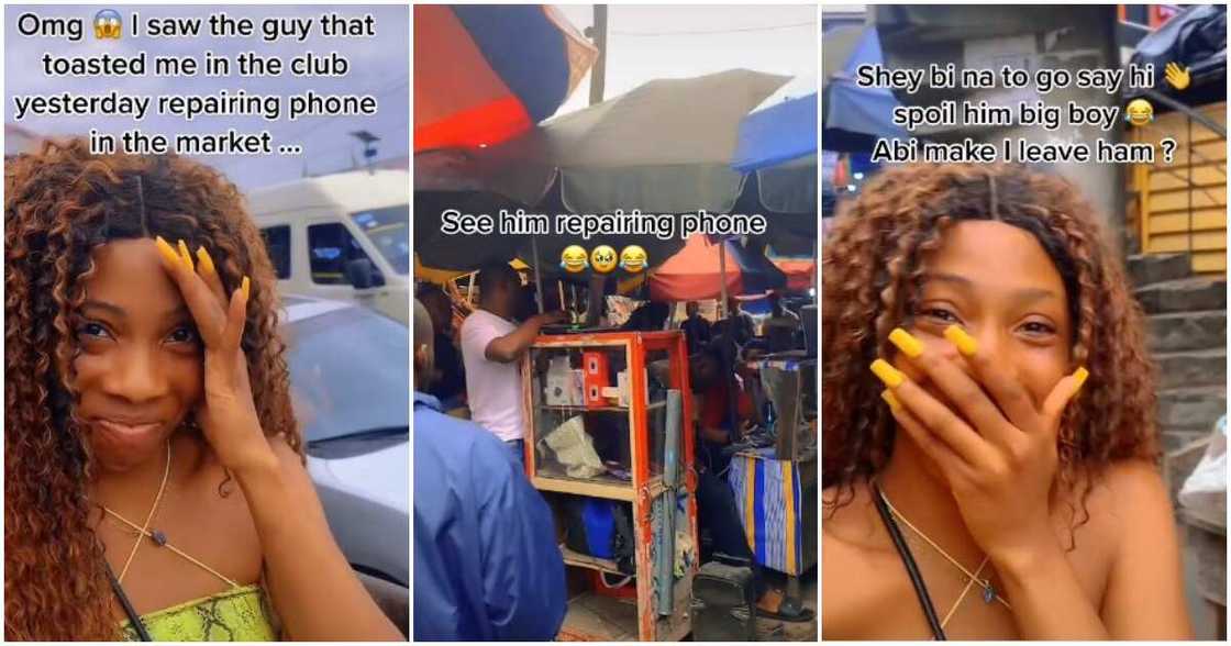 Phone repairer, lady mocks admirer, Nigerian lady mocks phone repairer, club