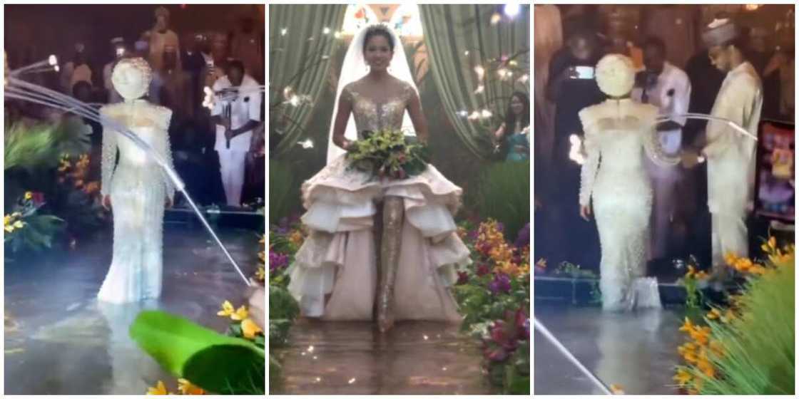 Photos from the Crazy Rich Asian - inspired wedding entrance. Photos from the Crazy Rich Asian - inspired wedding entrance.