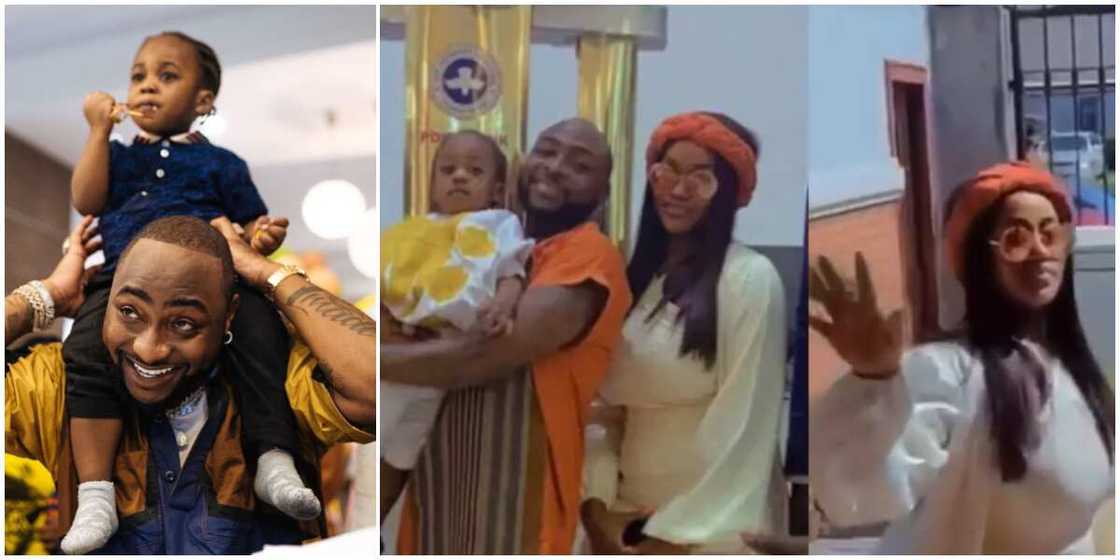 Davido, Chioma take Ifeanyi to church after birthday Davido, Chioma take Ifeanyi to church after birthday