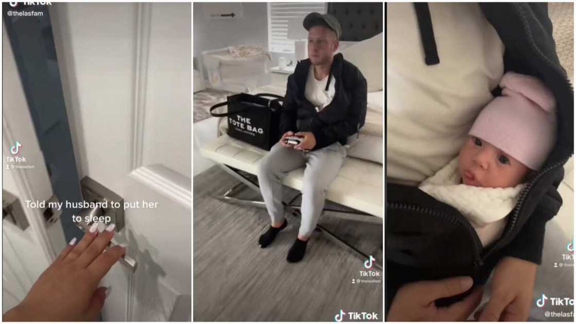 Baby inside father's sweater/happy family goals. Baby inside father's sweater/happy family goals.