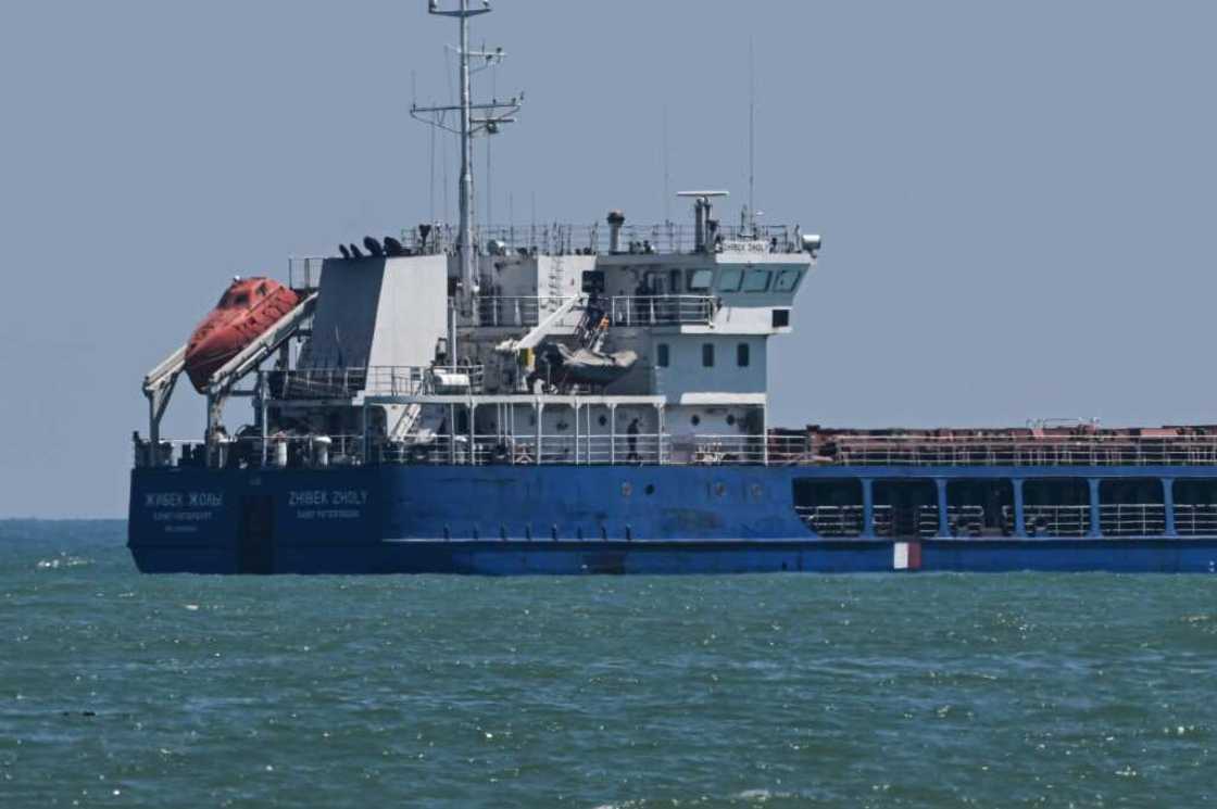 The saga started when a Kremlin-installed leader in southeastern Ukraine announced the launch of the first official grain shipments across the Black Sea since Russia invaded The saga started when a Kremlin-installed leader in southeastern Ukraine announced the launch of the first official grain shipments across the Black Sea since Russia invaded