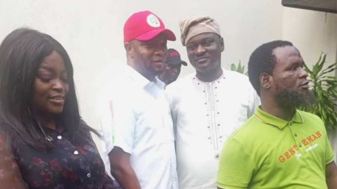 Funke Akindele/PDP governorship candidate/Olajide Adediran. Funke Akindele/PDP governorship candidate/Olajide Adediran.