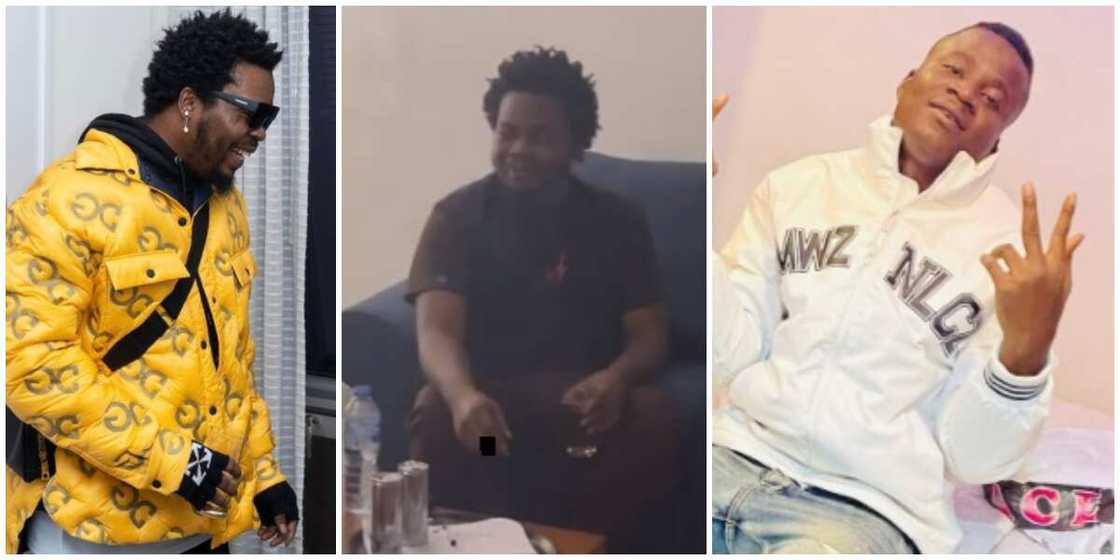 Photos of Olamide and another upcoming singer. Photos of Olamide and another upcoming singer.